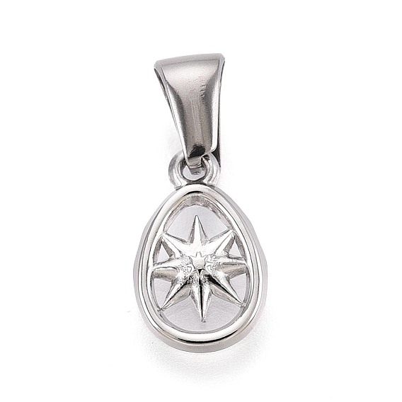 303 подвески из нержавеющей стали, яйцо со звездочками