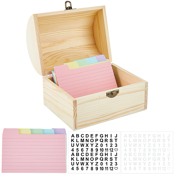 50 листы бумаги стикеры, наклейки с наклейками, для офисного школьного чтения, прямоугольные, В комплекте: 1деревянная коробка и 2шт. самоклеящихся полипропиленовых наклеек., Этикетка наклейка
