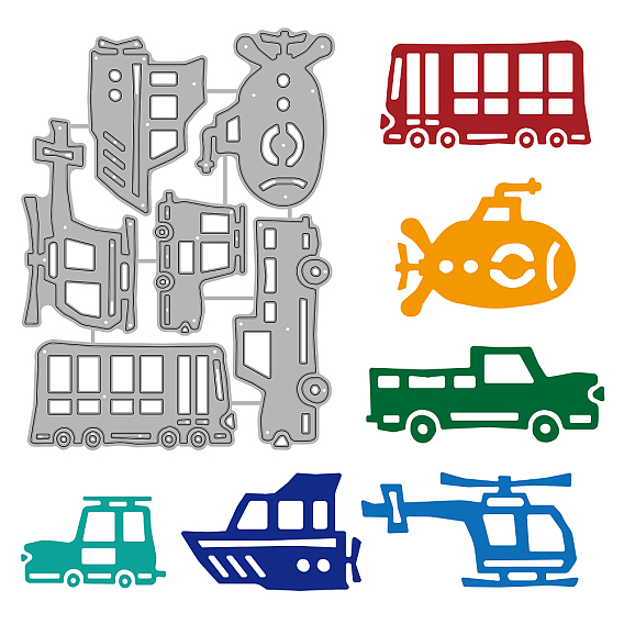 Углеродистая сталь разрезает трафареты, для diy scrapbooking, Фотоальбом, декоративная бумага для тиснения, цвет нержавеющей стали, модель автомобиля