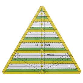 Акриловая линейка для пэчворка, инструмент для резки ткани, линейка выкроек для шитья, треугольник правитель