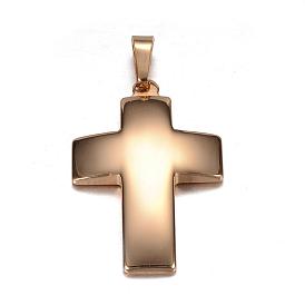 Ion Plating(IP) 304 Stainless Steel Pendants, Cross