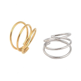 304 многослойная открытая манжета из нержавеющей стали для женщин