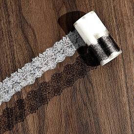 Black and White PET Lace Decorative Adhesive Tapes, for DIY Scrapbooking Supplie Gift Decoration