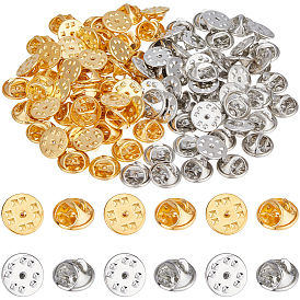 100шт. 2 цвета, застежки-бабочки из железа, застежки для булавок