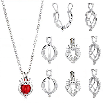 12 шт 3 стили латунные подвески-медальоны, подвески для клеток, без кадмия, без никеля и без свинца, разнообразные