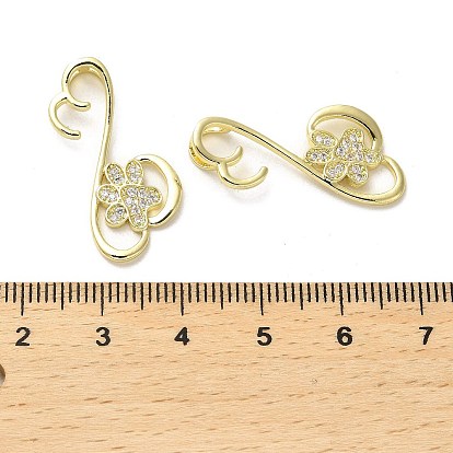 Micro cuivres ouvrent pendentifs zircone cubique, plaqué longue durée, griffe
