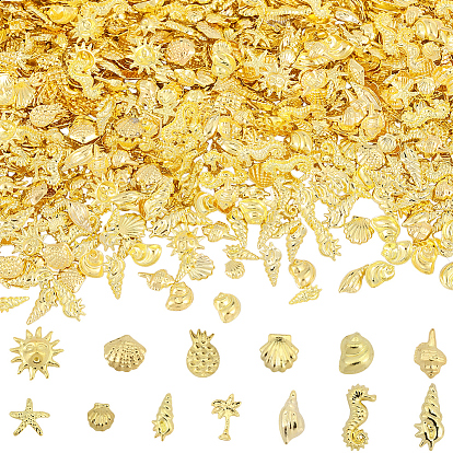 1300 шт 13 стили латунные кабошоны, ногтей декоративные аксессуары, разнообразные