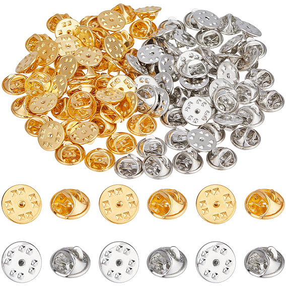 100шт. 2 цвета, застежки-бабочки из железа, застежки для булавок