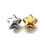304 из нержавеющей стали бусы, звезда, анти-тускнение, ионное покрытие (ip)