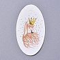 Paper Gift Tags, Hange Tags, For Arts and Crafts, For Wedding/Valentine's Day/Thanksgiving, Oval with Swan