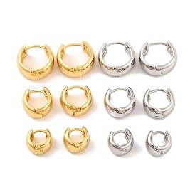 Латунь обруч серьги для женщин, без свинца и без кадмия