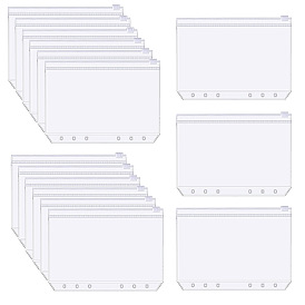 Карманы на молнии, 6-кольцевой держатель для пакетов, папки на молнии с вкладными листами, прямоугольные