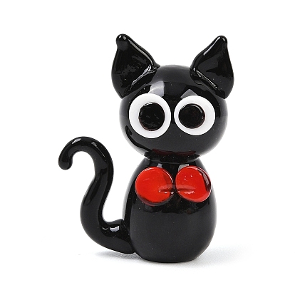 Украшения для дома, фигуры черного кота, украшения ручной работы дисплея бусины