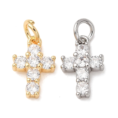 Латунные микро проложить кубического циркония подвески, крест прелести, с целью перехода в кольце, стойки покрытие, долговечный