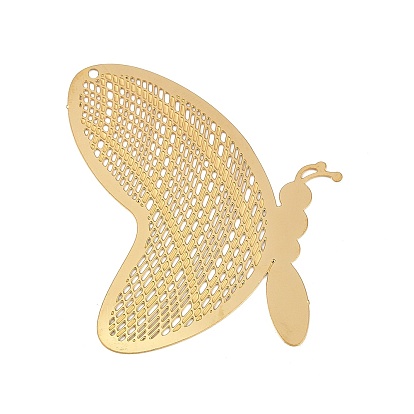 304 подвески из травленого металла из нержавеющей стали, очарование бабочки