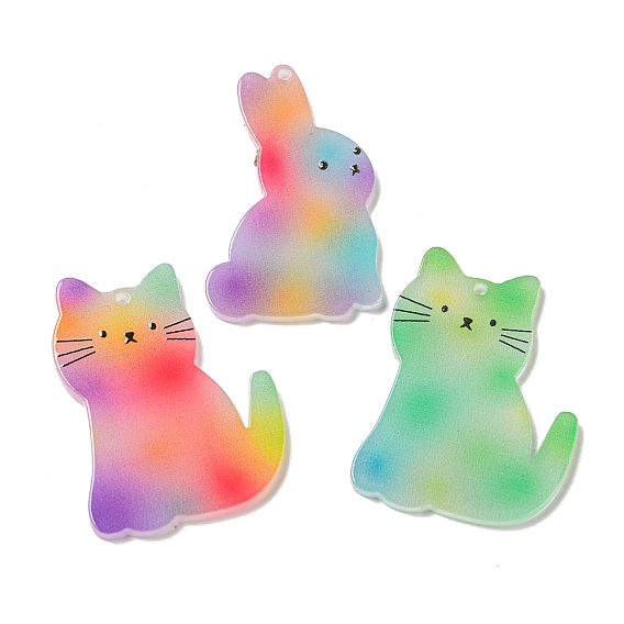 Непрозрачные акриловые подвески