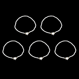 Стеклянный бисер стрейч браслеты, браслеты со звездами для женщин