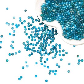 ARRICRAFT Natural Apatite Beads Strands, Faceted, Round
