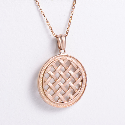 Винтажные панк-богемные ожерелья из нержавеющей стали с китайским узлом для женщин и мужчин