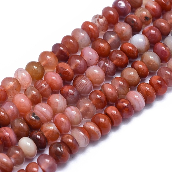 Natural Carnelian Beads Strands, Rondelle