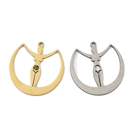 201 подвески из нержавеющей стали, Луна с человеческим