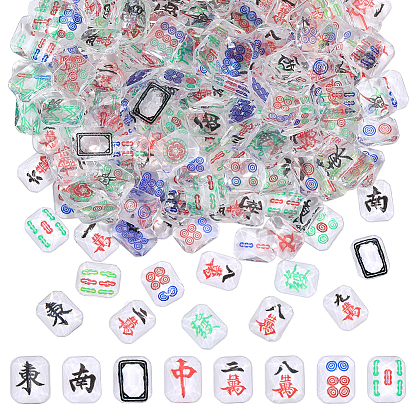 200 piezas de cabujones de resina para mahjong, accesorios de la decoración del arte del clavo