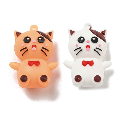 Пластиковые подвески из пвх 3d, подвесные украшения для сумки-брелока, формы кошек