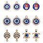 Diy сглаза ювелирные изделия поиск комплект, включая хрустальные стразы из сплава и подвески для разъемов, плоский круглый и черепаховый
