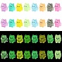 40Pcs 8 Colors Luminous Dog Miniature Ornaments, Micro Landscape Home Dollhouse Accessories, Pretending Prop Decorations, Glow in the Dark