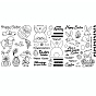 Easter Themed Silicone Clear Stamps, for DIY Scrapbooking, Photo Album Decorative, Cards Making, Easter Theme Pattern