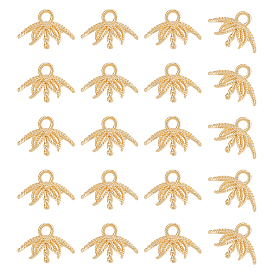 20шт. латунные подвески-гвоздики для чашек, за половину пробурено бисера, цветок