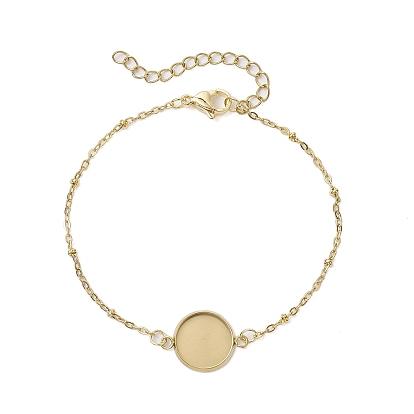 304 браслеты из нержавеющей стали с круглыми кабошонами, изготовление браслетов-спутниковых цепей