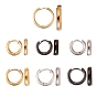 304 Stahl huggie Creolen Edelstahl, hypoallergene Ohrringe, Ring