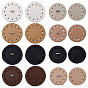 16 шт. 8 цвета 1 пуговицы из искусственной кожи с отверстием на ножке, с петлями из платинового сплава, плоско-круглые