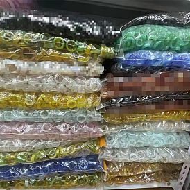 Anneaux d'agate naturelles, teints et chauffée