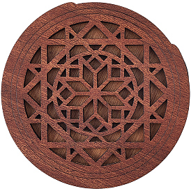 Деревянная крышка звукового отверстия гитары, буферы обратной связи, плоско-круглые