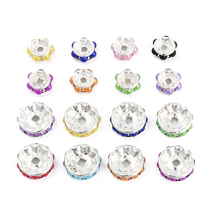 Латунные бусины, без кадмия и без свинца, с абс пластмассовой имитационной жемчужиной, плоско-круглые, серебряные