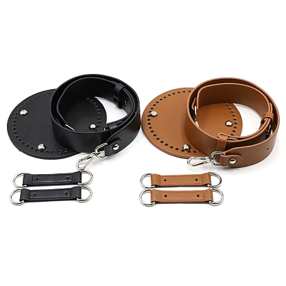 DIY PU Imitation Leather Purse Making Sets, Knitting Crochet Bags Kit for Beginners