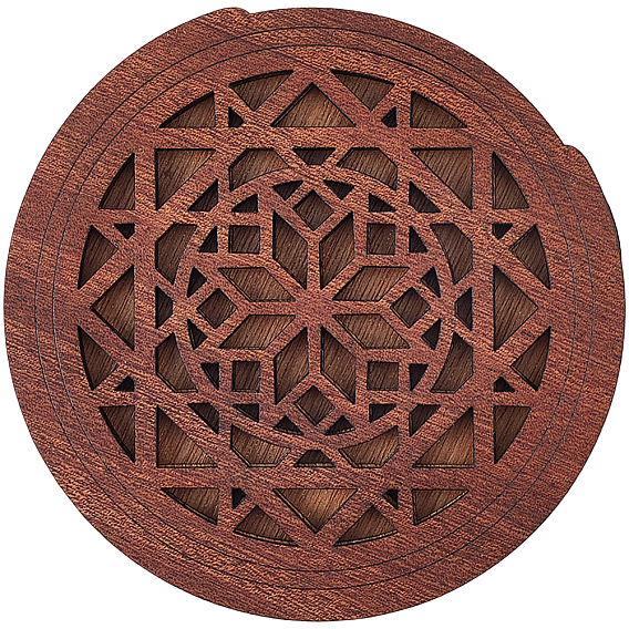 Деревянная крышка звукового отверстия гитары, буферы обратной связи, плоско-круглые