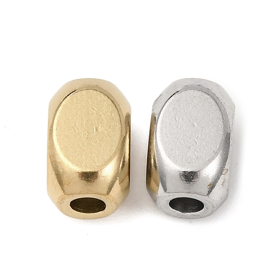 304 из нержавеющей стали бусы, овальные