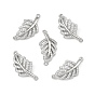SHEGRACE Brass Micro Pave Clear Cubic Zirconia Connector Charms, Leaf Links, Cadmium Free & Lead Free & Nickel Free