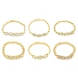 Brass Micro Pave Clear Cubic Zirconia Chain Bracelets for Women