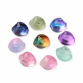 Two Tone Transparent Spray Painted Glass Beads, Rabbit