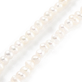 Natural Cultured Freshwater Pearl Beads Strands, Potato