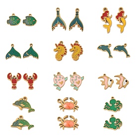 304 нержавеющей стальной эмали подвески, ионное покрытие (ip), Тема океана, золотые