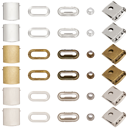 30 наборы 3 цвета железная бейсболка кепка пряжка ремешок застежка клип комплект, пряжка для шляпы с ушком, регулируемые пряжки для лямок рюкзака