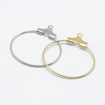 Латунные подвески, долговечный, без никеля , открытый круг / кольцо