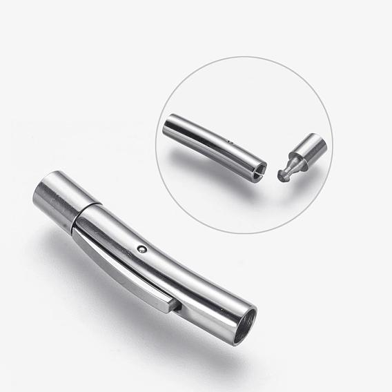 304 Stainless Steel Bayonet Clasps, Tube