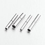 304 Stainless Steel Bayonet Clasps, Column, 18~21x2~4mm, Hole: 1mm