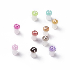 Opaque Glass Beads, Mushroom